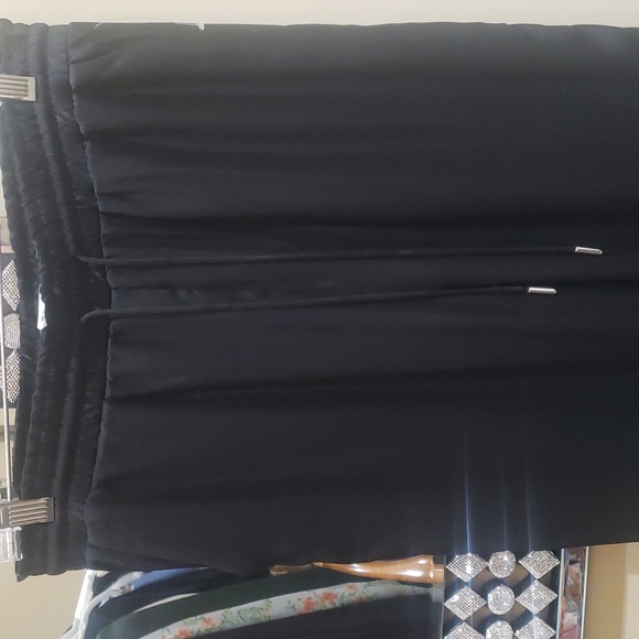 New Joie xl black silk wide legs pants - Picture 3 of 12